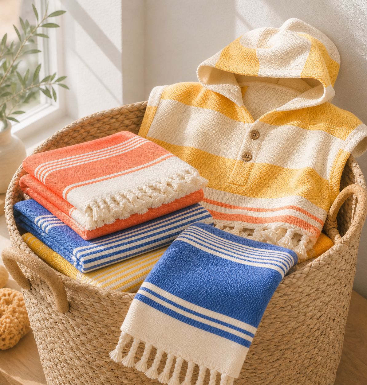 Mini pestemals for kids in cheerful colours